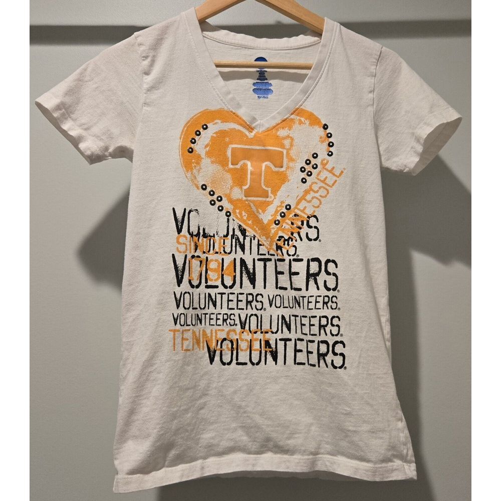 Tennessee Volunteers White Short Sleeve Shirt‎ Womens Size Small NCAA By KA Inc.